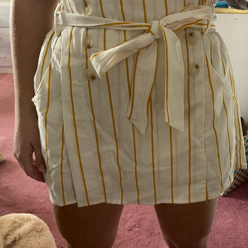 Stripped Skort